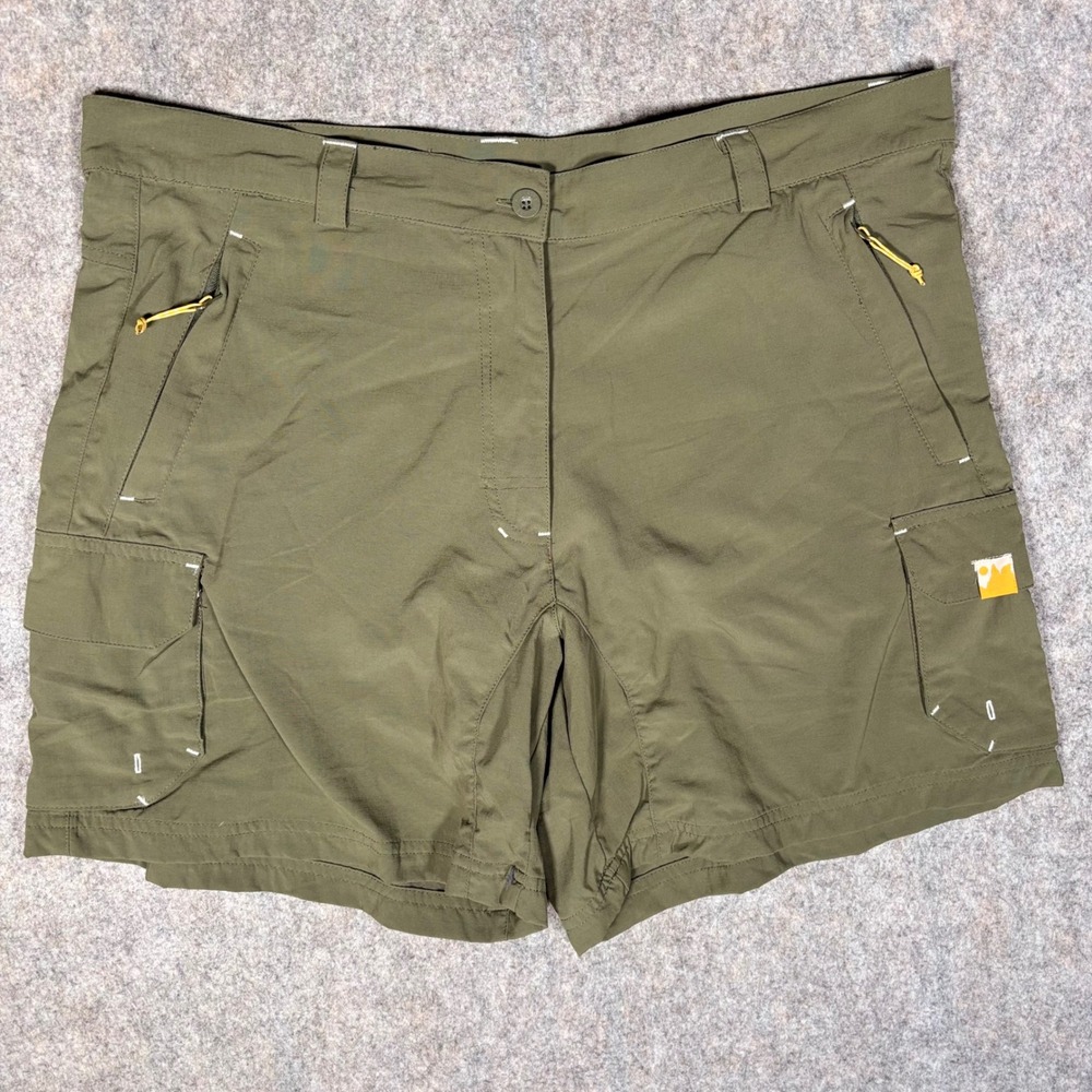 Trespass Cargo Shorts Womens XL Green Ripstop Tiburon Hiking Outdoor EL1380MX